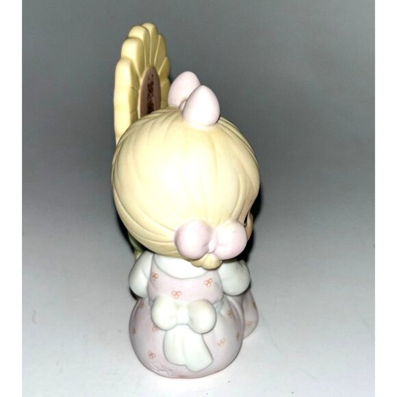 Precious Moments A Growing Love 1988 Membership Girl with Flower Pot Figurine - Picture 3 of 7